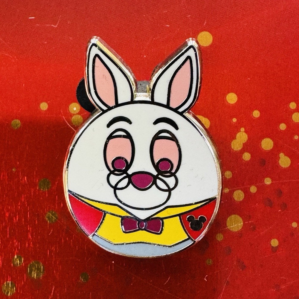 Disney Parks Hidden Mickey Rabbit Eggs White Rabbit Pin Alice In Wonderland